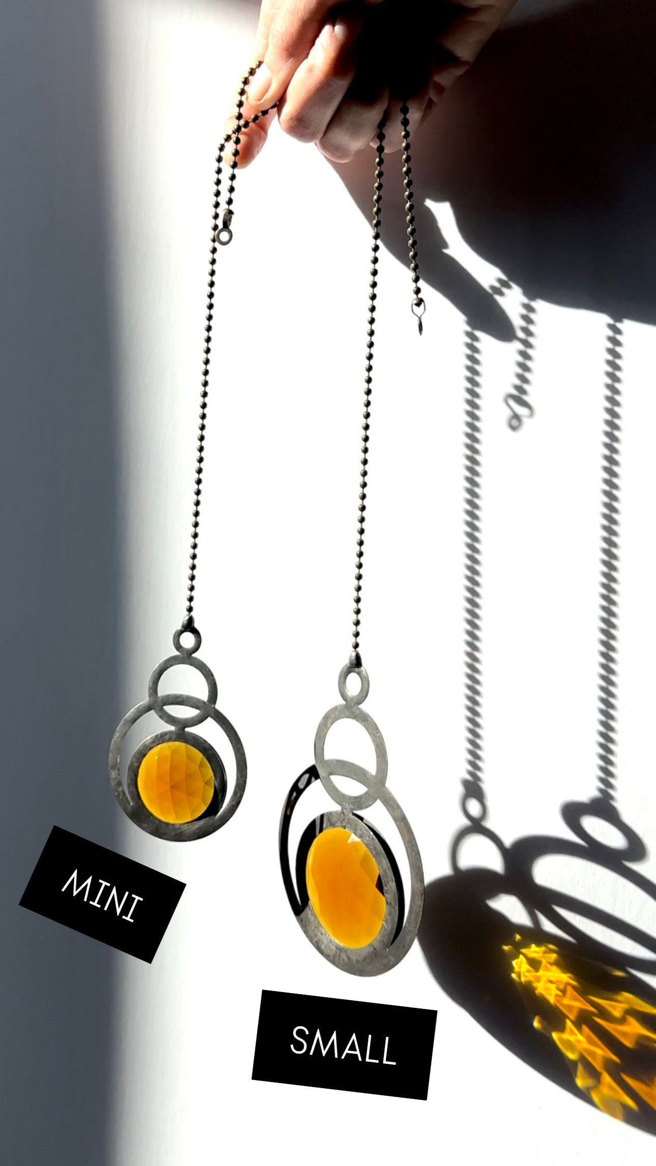 Small Amber Eclipse Suncatcher