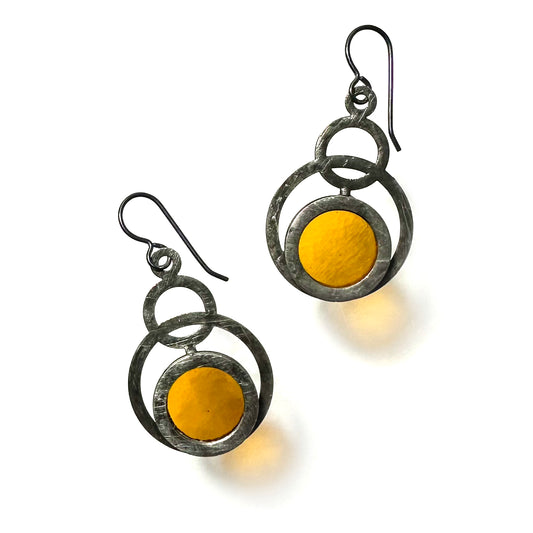 Amber Eclipse Earrings