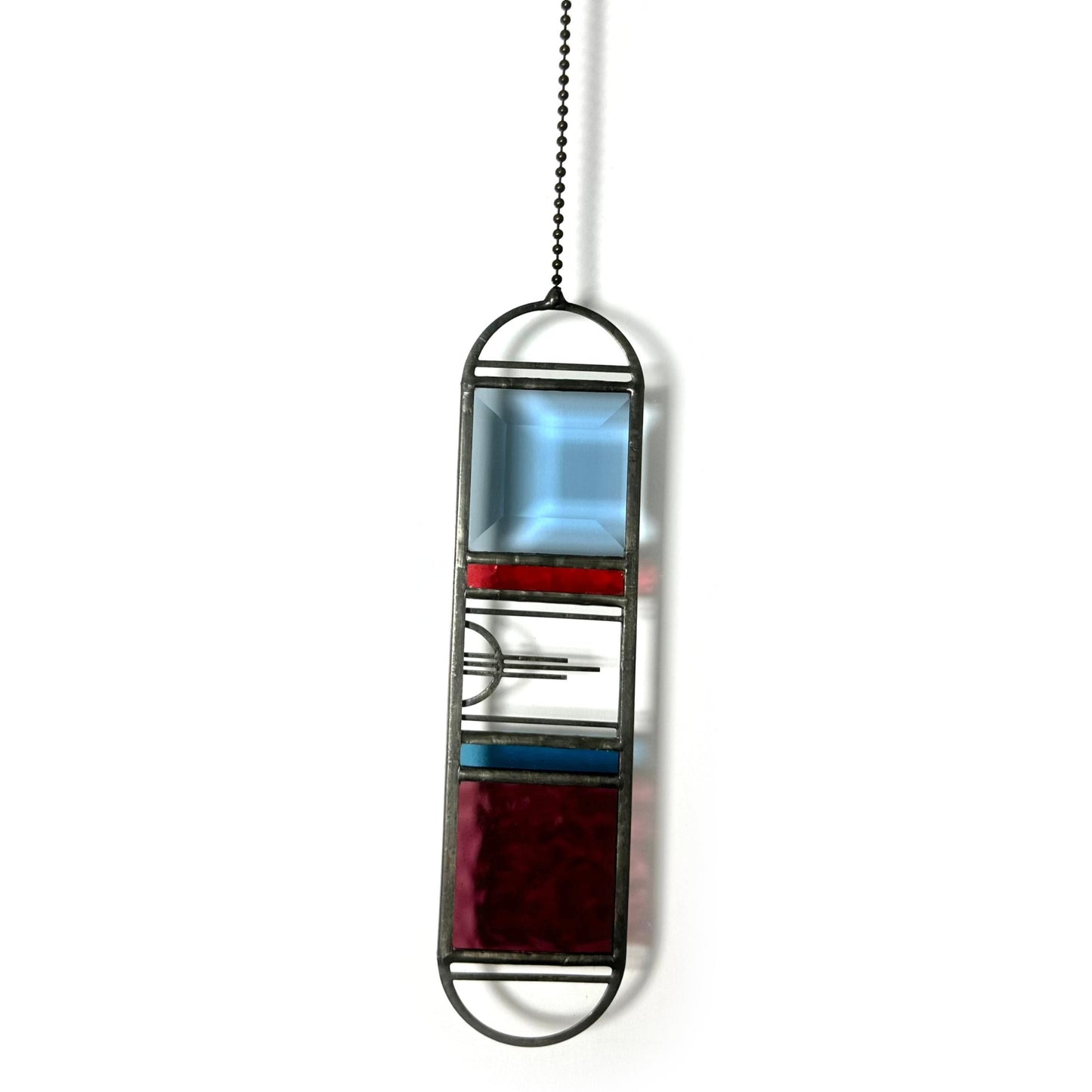 Small Azure/Deep Plum Sunburst Suncatcher