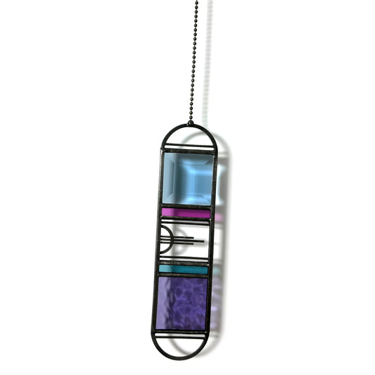 Small Azure/Violet Sunburst Suncatcher