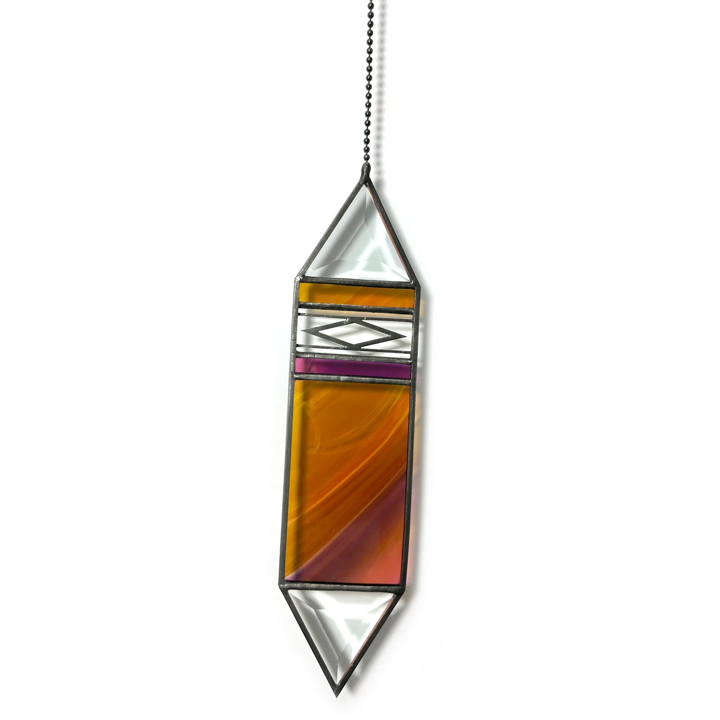 Large Sunset Trigon Suncatcher #26