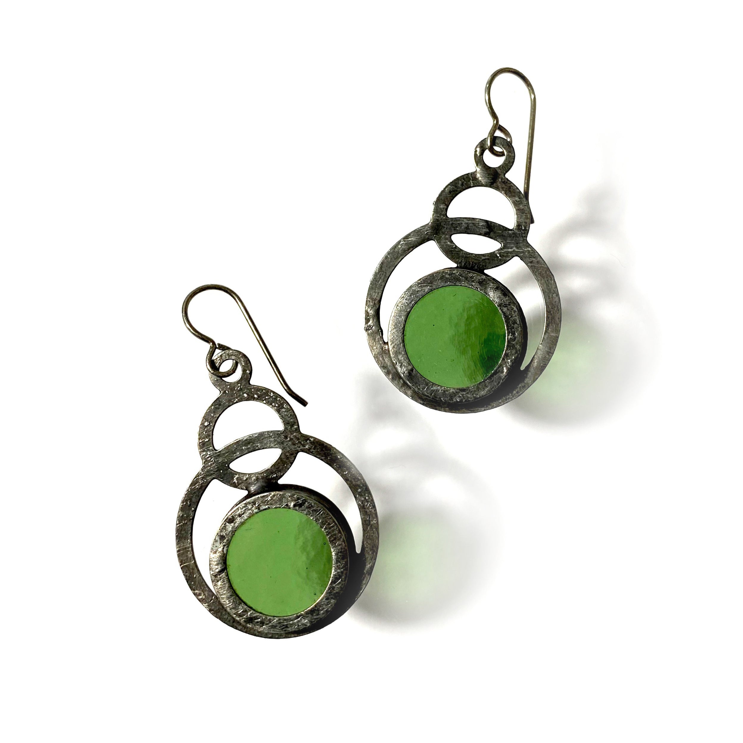 Australian Olive Disc Earrings popular