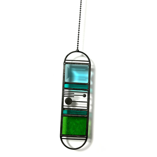 Small Turquoise/Shamrock Meridian Suncatcher